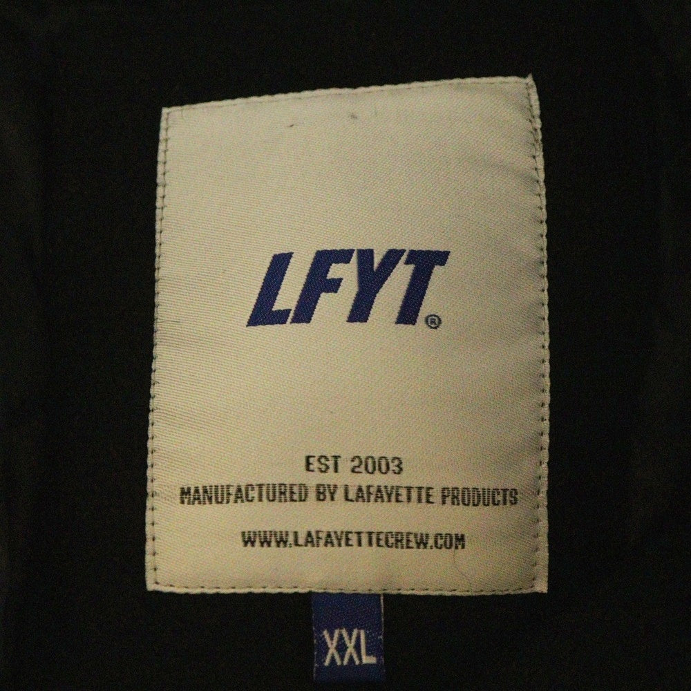 LFYT(エルエフワイティー) LAFAYETTE WORLD CHAMPS 2021 LF LOGO STADIUM JACKET LA211014 ラファイエット スタジアムジャケット ブルゾン ブラック/ホワイト