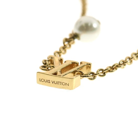 LOUIS VUITTON(ルイヴィトン) LV アイコニックルイザ パールゴールドチェーンブレスレット M1450A ゴールド