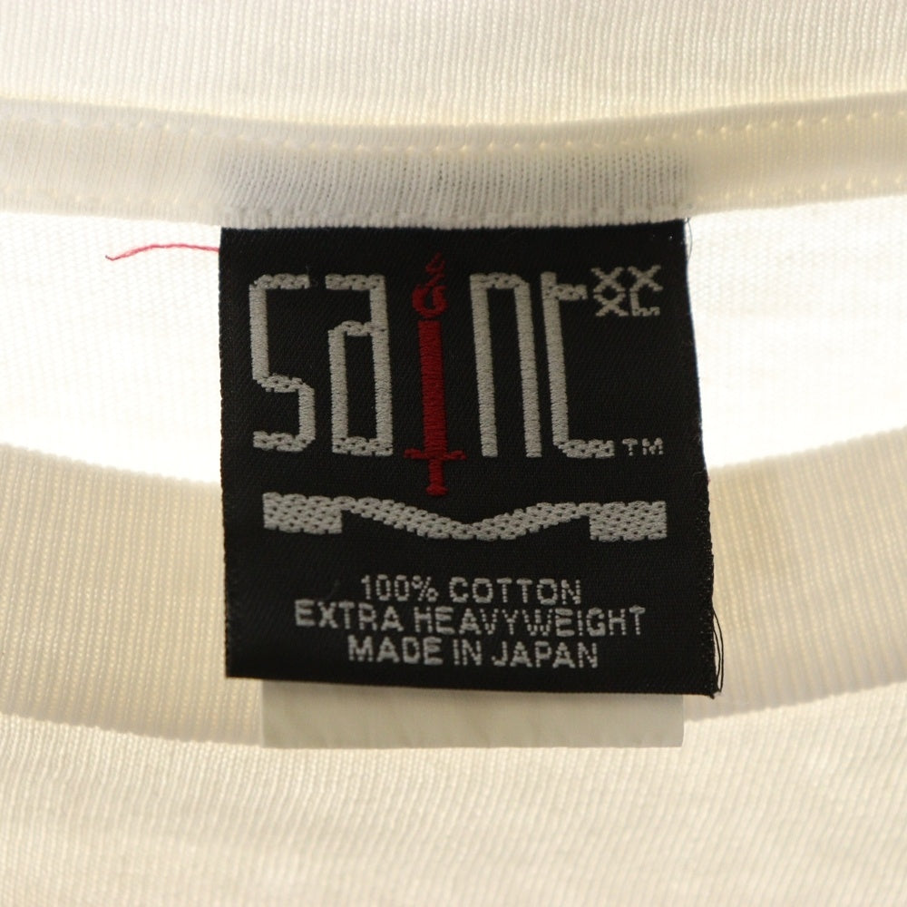 SAINT MICHAEL(セントマイケル) 23SS DICE TEE ダイスプリント 半袖Tシャツ SM-S23-0000-014 ホワイト