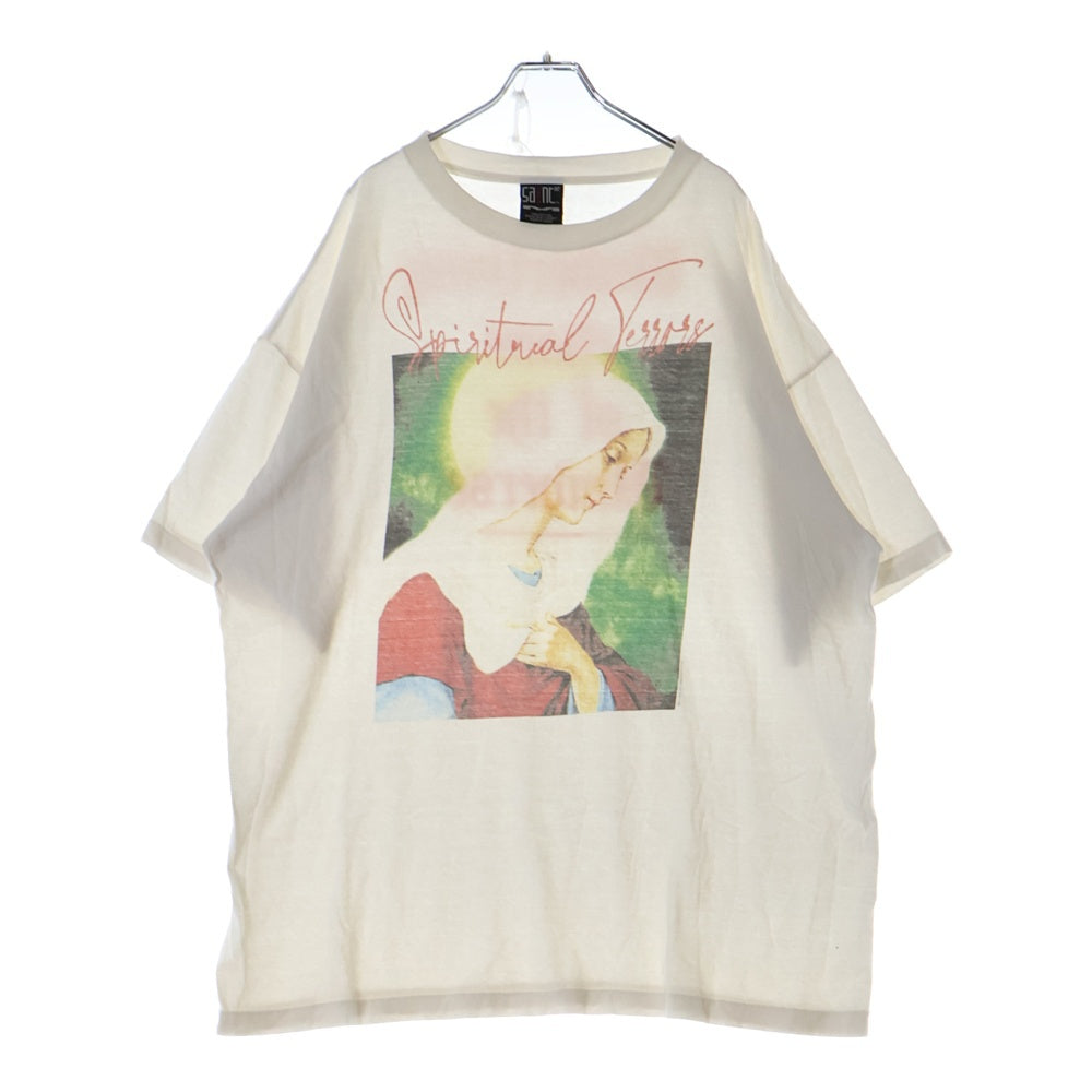SAINT MICHAEL(セントマイケル) 22AW SPIRITUL MARIA マリアプリント 半袖Tシャツ SM-A22-0000-008 ホワイト