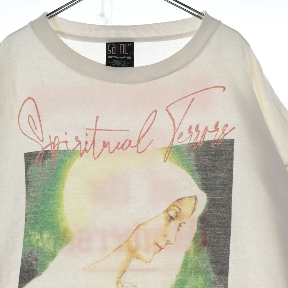 SAINT MICHAEL(セントマイケル) 22AW SPIRITUL MARIA マリアプリント 半袖Tシャツ SM-A22-0000-008 ホワイト