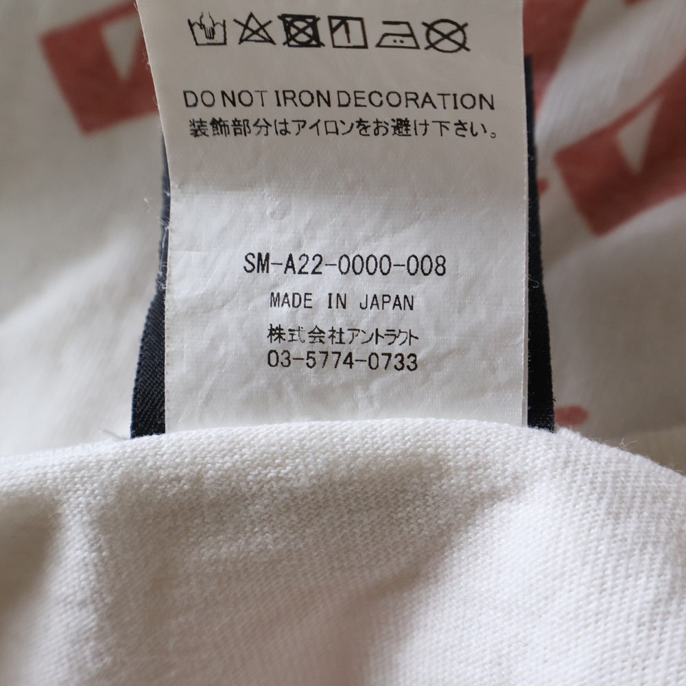 SAINT MICHAEL(セントマイケル) 22AW SPIRITUL MARIA マリアプリント 半袖Tシャツ SM-A22-0000-008 ホワイト