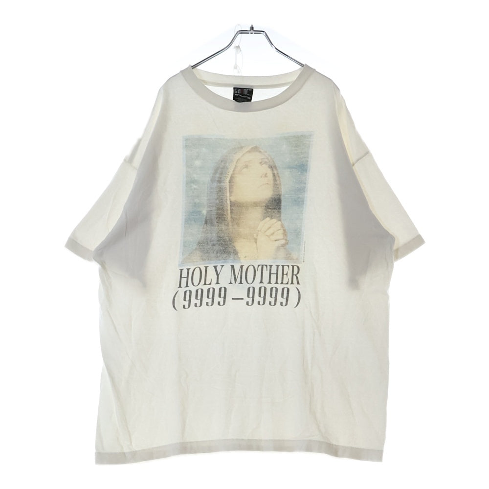 SAINT MICHAEL(セントマイケル) 22AW SS TEE HOLY MOTHER WHITE マザー プリント クルーネック 半袖カットソー Tシャツ SM-A22-0000-007 ホワイト