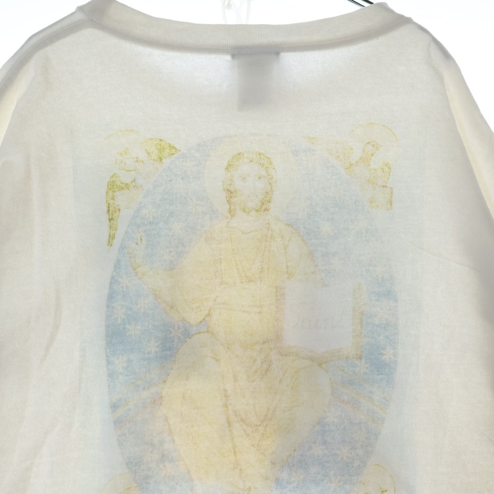 SAINT MICHAEL(セントマイケル) 22AW SS TEE HOLY MOTHER WHITE マザー プリント クルーネック 半袖カットソー Tシャツ SM-A22-0000-007 ホワイト