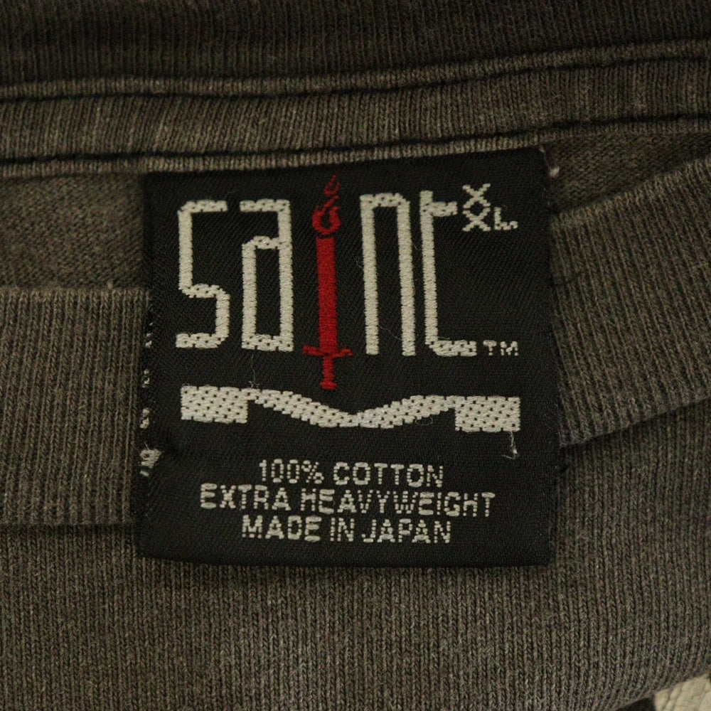 SAINT MICHAEL(セントマイケル) 22SS LS TEE THE DYING ザダイング プリント長袖Tシャツ SM-S22-0000-027 グレー