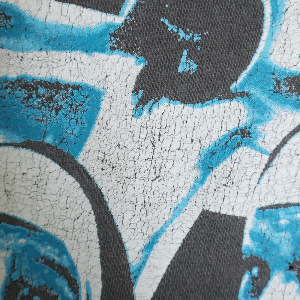SAINT MICHAEL(セントマイケル) 23SS LS TEE SISTERS ダメージ加工長袖Tシャツ ロンT グレー SM-S23-0000-032