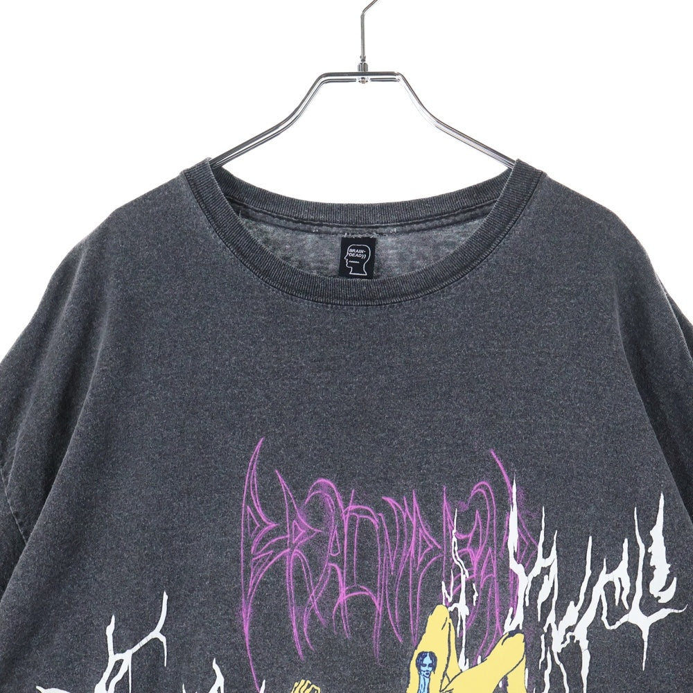 BRAIN-DEAD(ブレインデッド) MATT LOCK INVASION TEE フロントプリント半袖Tシャツ グレー
