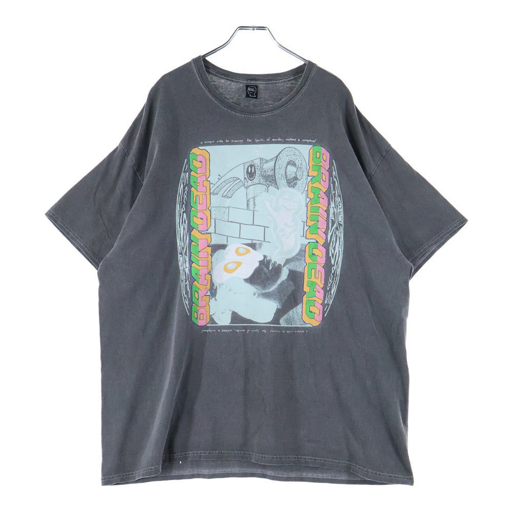 BRAIN-DEAD(ブレインデッド) フロントプリント半袖Tシャツ 半袖カットソー グレー