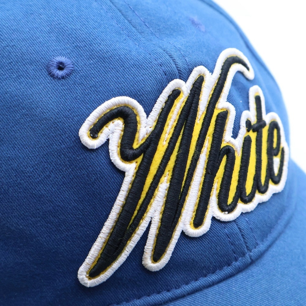 OFF-WHITE(オフホワイト) フロントロゴワッペン付きキャップ 帽子 ブルー