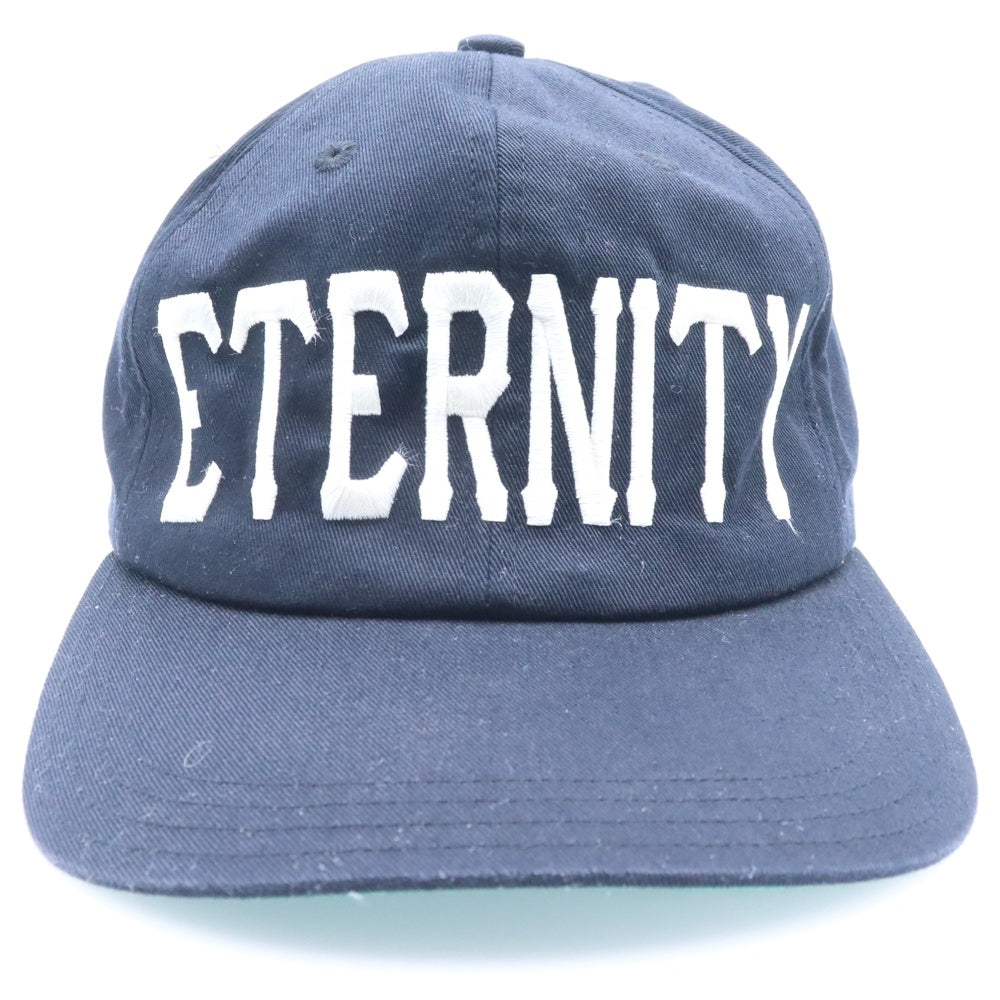 SAINT MICHAEL(セントマイケル) 23SS ETERNITY フロント刺繍入りキャップ 帽子 ブラック