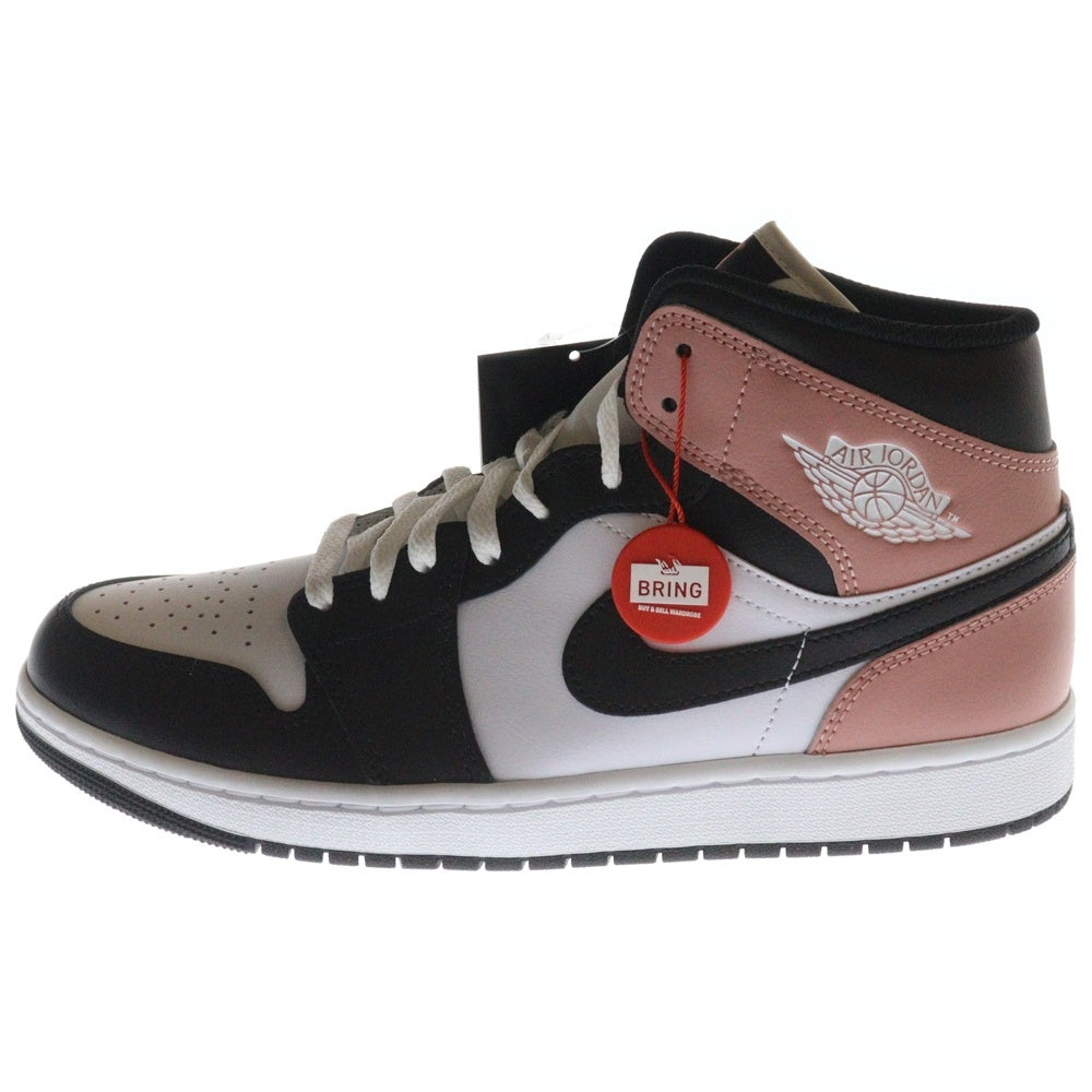 NIKE(ナイキ) AIR JORDAN 1 MID RUST PINK DQ8426-100 エアジョーダン1 ラストピンク ミッドカットスニーカー US10.5/28.5cm ホワイト/ピンク