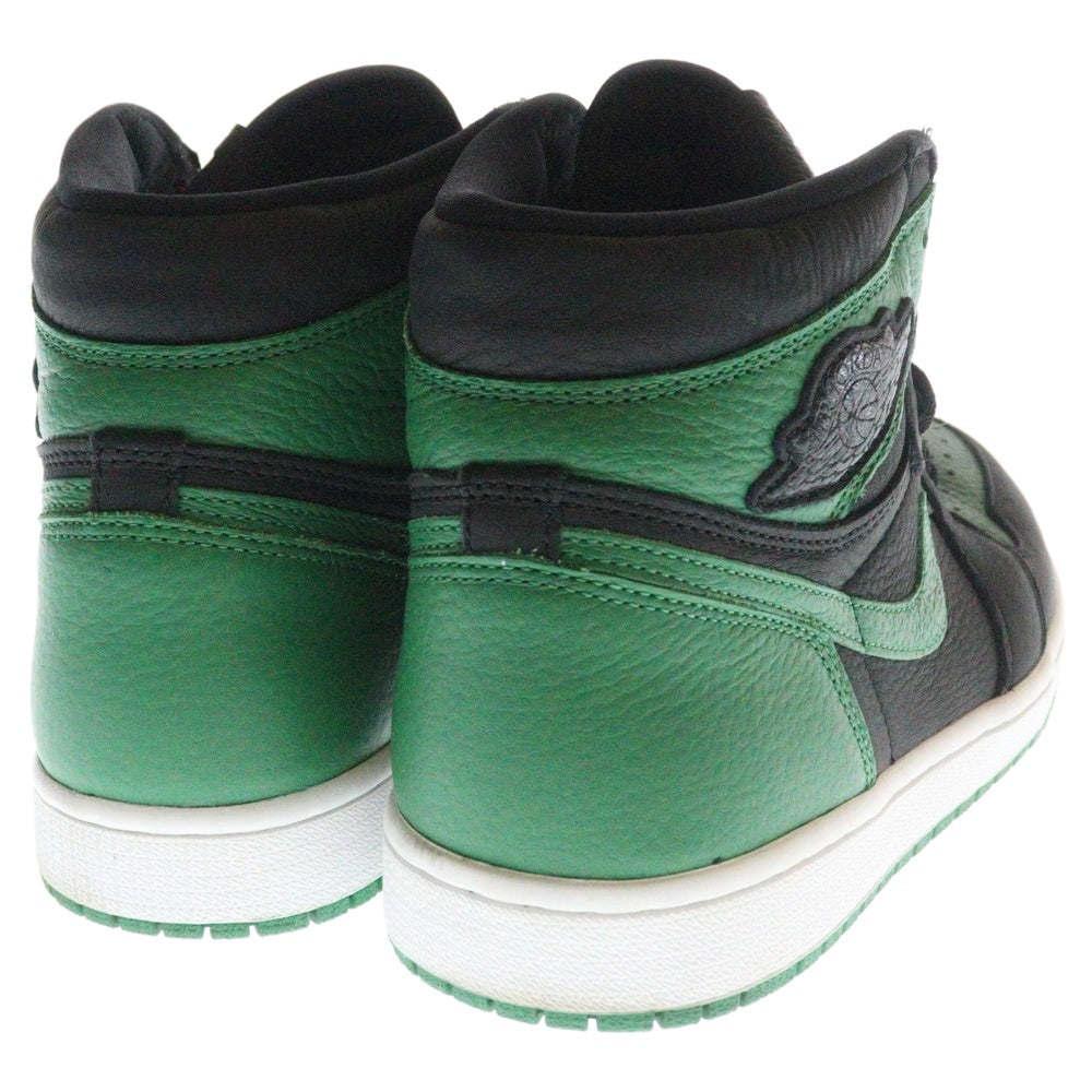 NIKE(ナイキ) AIR JORDAN 1 RETRO HIGH OG PINE GREEN 555088-030 エアジョーダン1 レトロ パイングリーン ハイカットスニーカー ブラック/グリーン US10/28.0cm