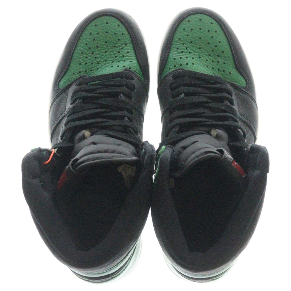 NIKE(ナイキ) AIR JORDAN 1 RETRO HIGH OG PINE GREEN 555088-030 エアジョーダン1 レトロ パイングリーン ハイカットスニーカー ブラック/グリーン US10/28.0cm