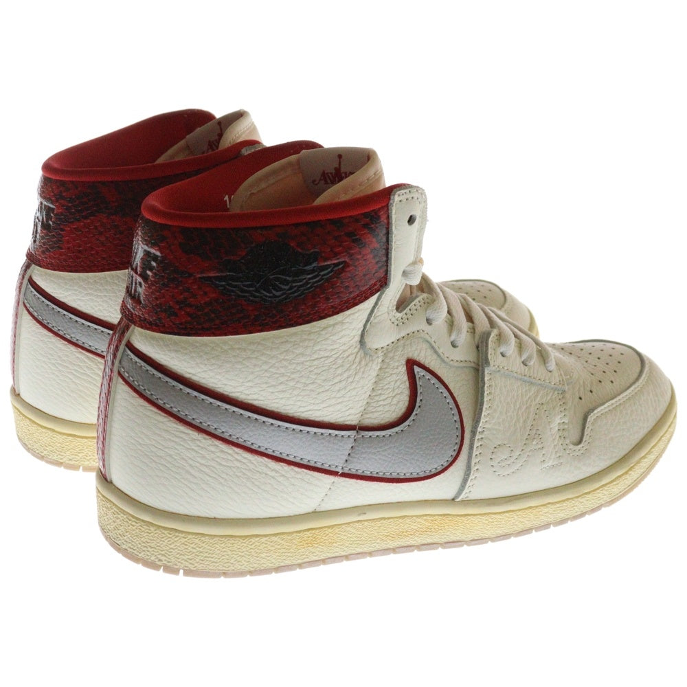 NIKE(ナイキ) ×AWAKE NY JORDAN AIR SHIP PE SP FN8675-100 アウェイク ニューヨーク ジョーダン エアシップ ハイカットスニーカー シューズ ホワイト/レッド US10/28cm
