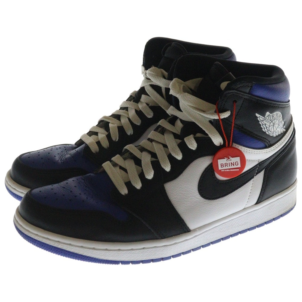 NIKE(ナイキ) AIR JORDAN 1 RETRO HIGH OG ROYAL TOE 555088-041 エアジョーダン ロイヤルトゥ ハイカットスニーカー ブラック/ブルー US10/28.0cm