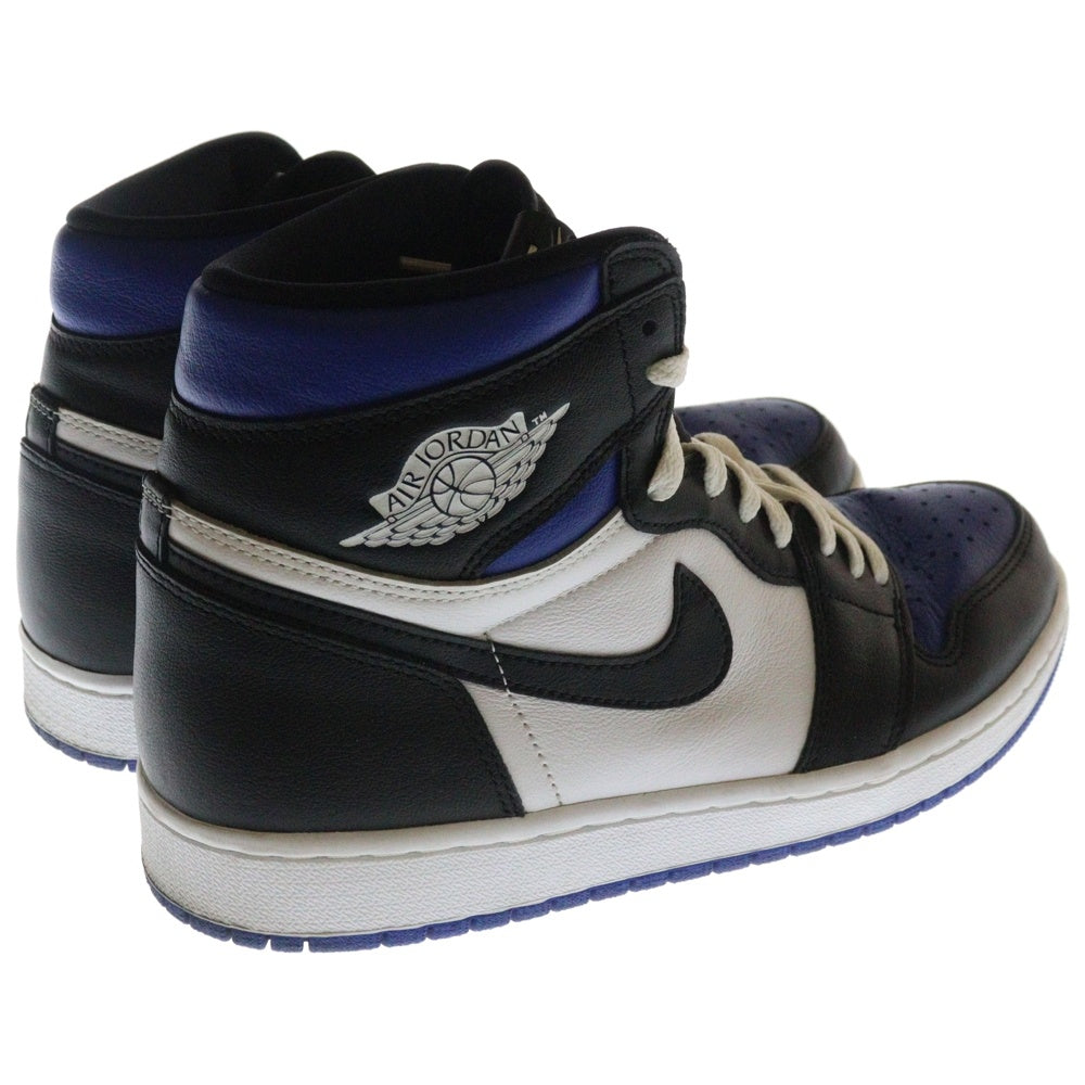 NIKE(ナイキ) AIR JORDAN 1 RETRO HIGH OG ROYAL TOE 555088-041 エアジョーダン ロイヤルトゥ ハイカットスニーカー ブラック/ブルー US10/28.0cm