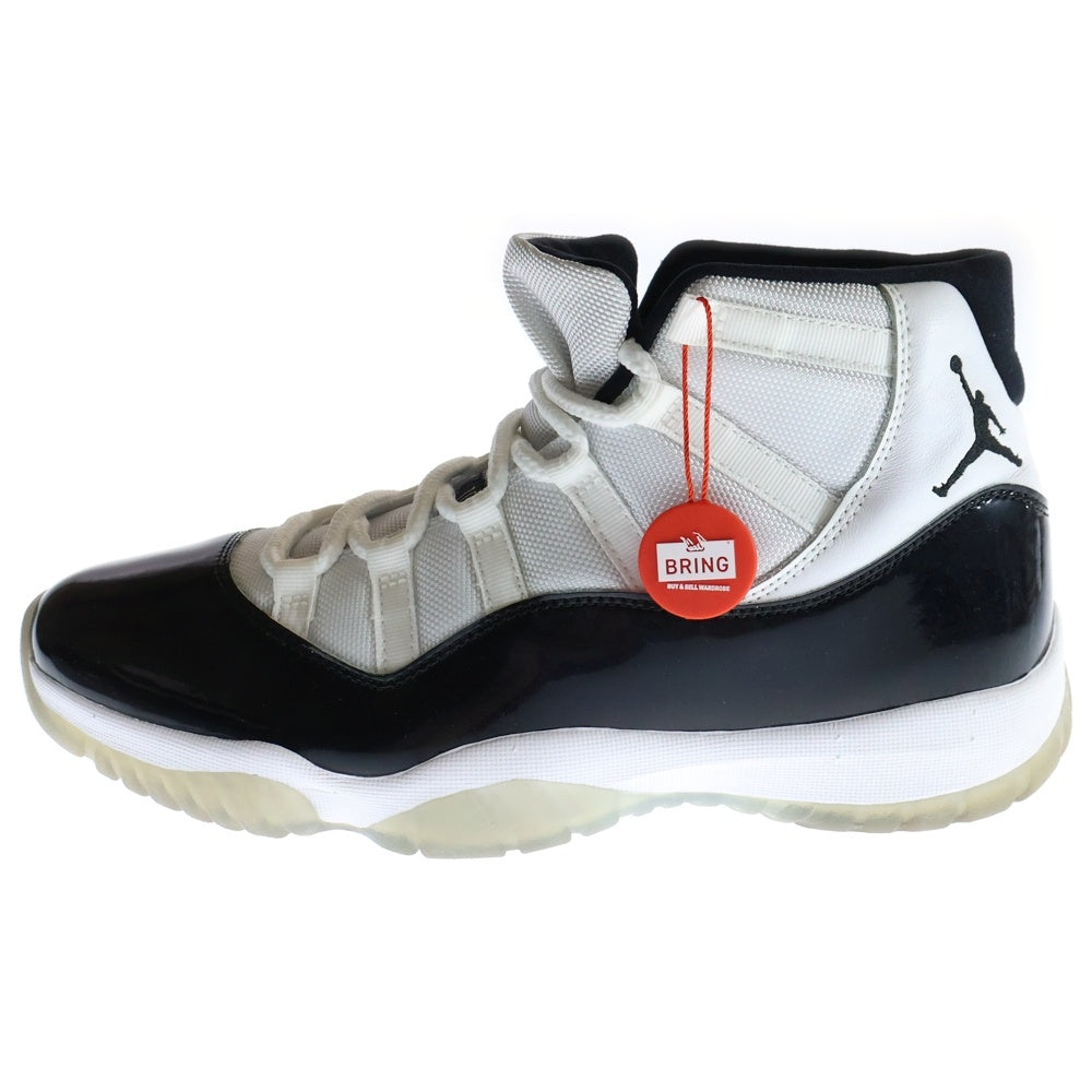 NIKE(ナイキ) AIR JORDAN 11 RETRO CONCORD 378037-100 エアジョーダン 11 レトロ コンコルド ハイカットスニーカー ホワイト/ブラック US10.5/28.5cm