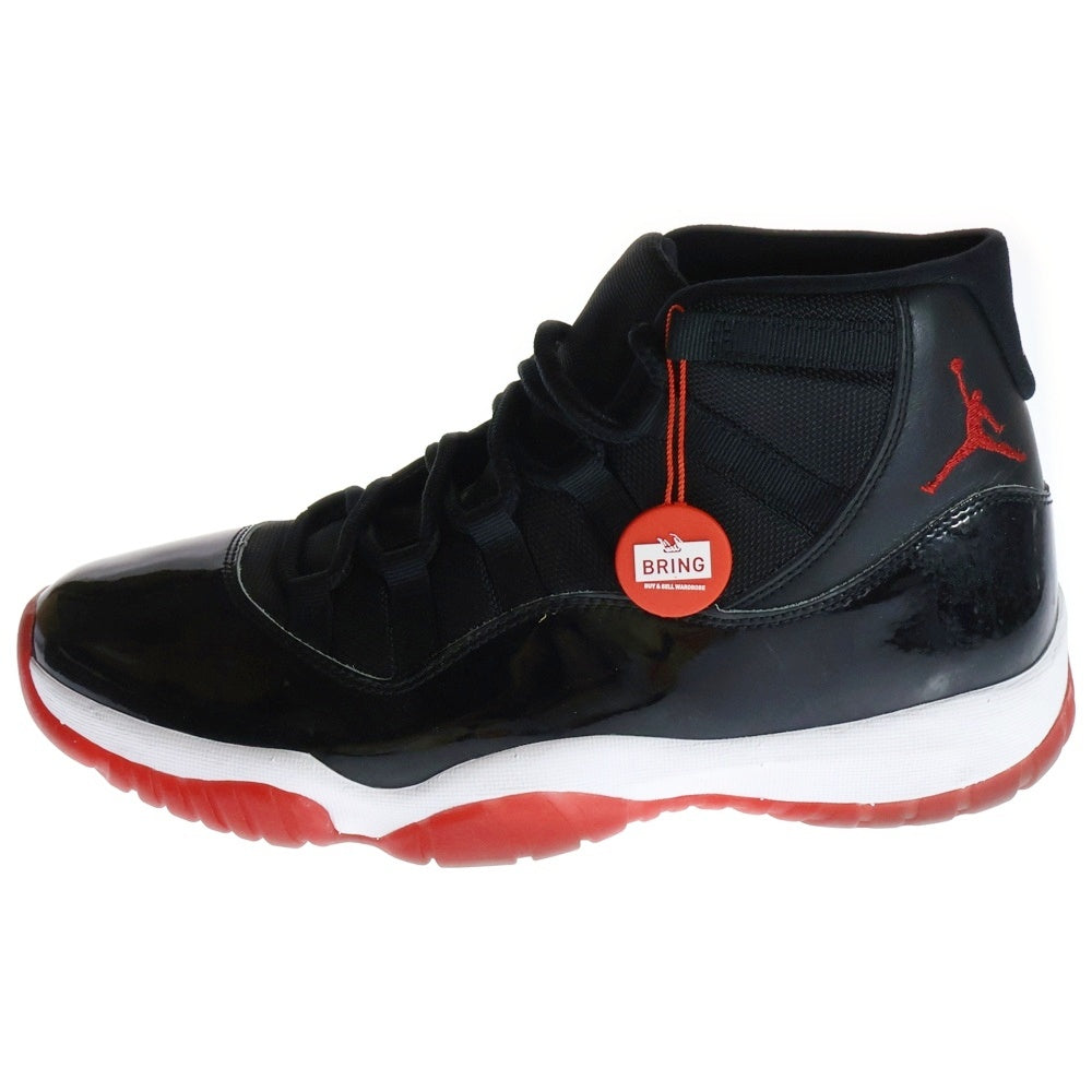 NIKE(ナイキ) AIR JORDAN 11 RETRO BRED 378037-061 エアジョーダン レトロ ブレッド ハイカットスニーカーブラック/レッド US10.5/28.5cm