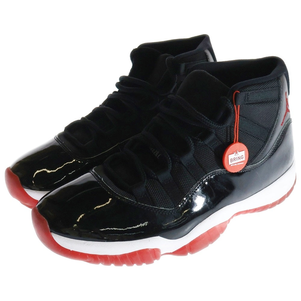 NIKE(ナイキ) AIR JORDAN 11 RETRO BRED 378037-061 エアジョーダン レトロ ブレッド ハイカットスニーカーブラック/レッド US10.5/28.5cm