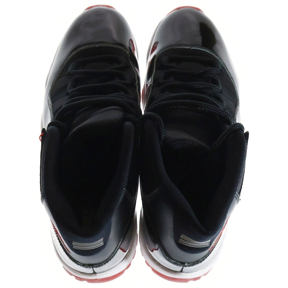 NIKE(ナイキ) AIR JORDAN 11 RETRO BRED 378037-061 エアジョーダン レトロ ブレッド ハイカットスニーカーブラック/レッド US10.5/28.5cm