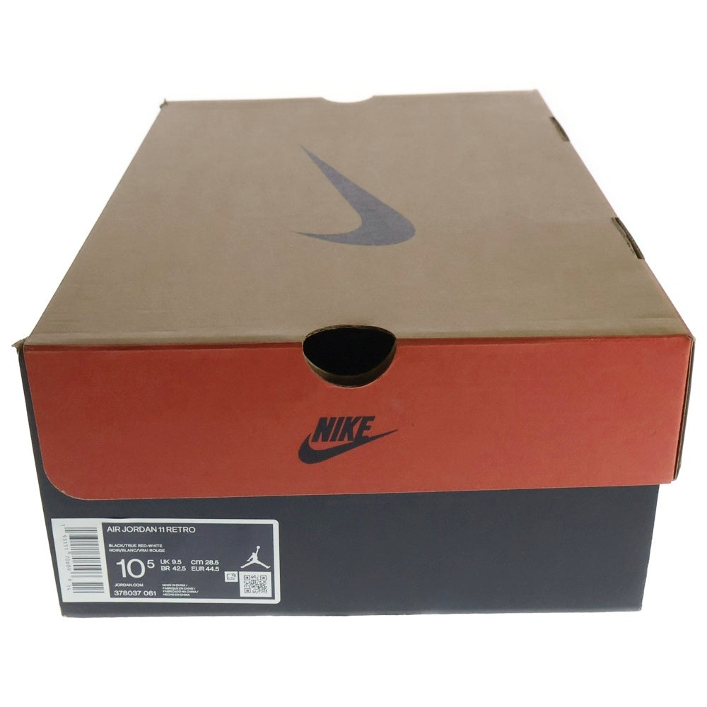 NIKE(ナイキ) AIR JORDAN 11 RETRO BRED 378037-061 エアジョーダン レトロ ブレッド ハイカットスニーカーブラック/レッド US10.5/28.5cm