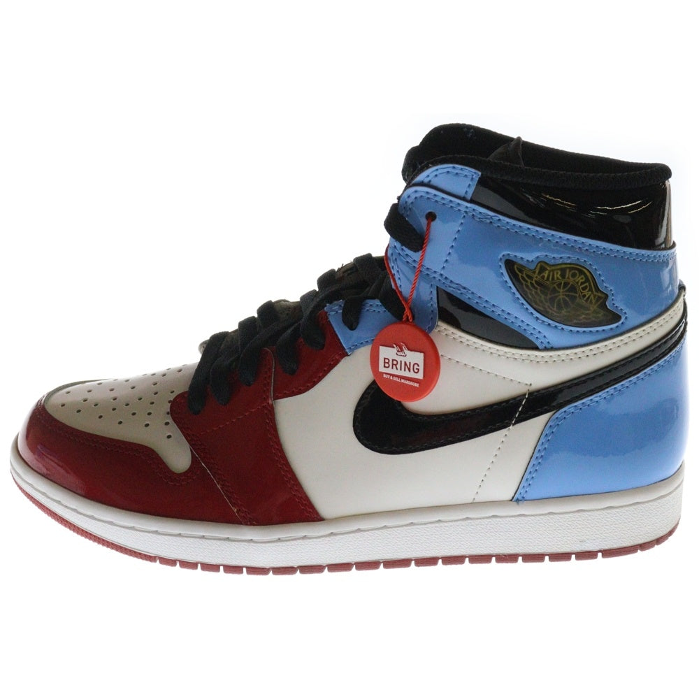 NIKE(ナイキ) AIR JORDAN 1 HIGH OG FEARLESS CK5666-100 エアジョーダン1 フィアレス パテント ハイカットスニーカー ブルー/レッド US10/28cm