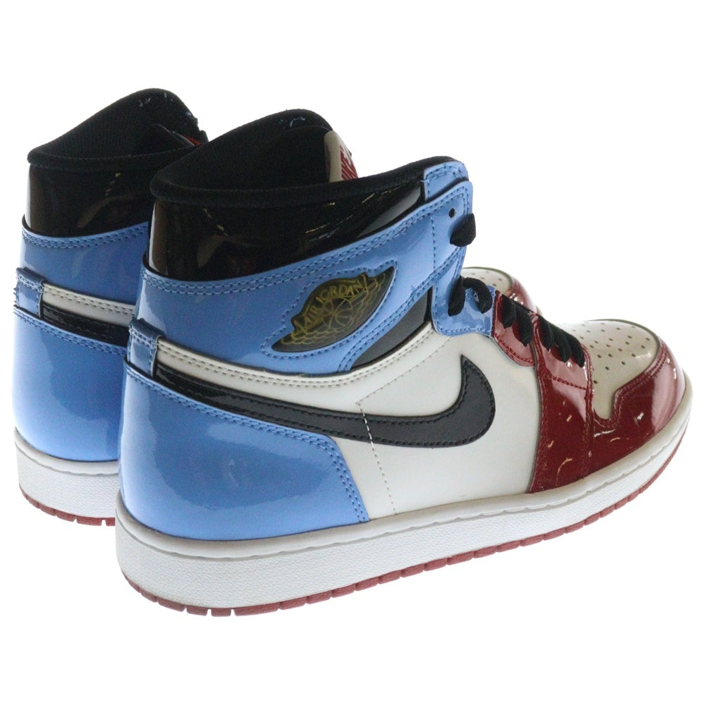 NIKE(ナイキ) AIR JORDAN 1 HIGH OG FEARLESS CK5666-100 エアジョーダン1 フィアレス パテント ハイカットスニーカー ブルー/レッド US10/28cm