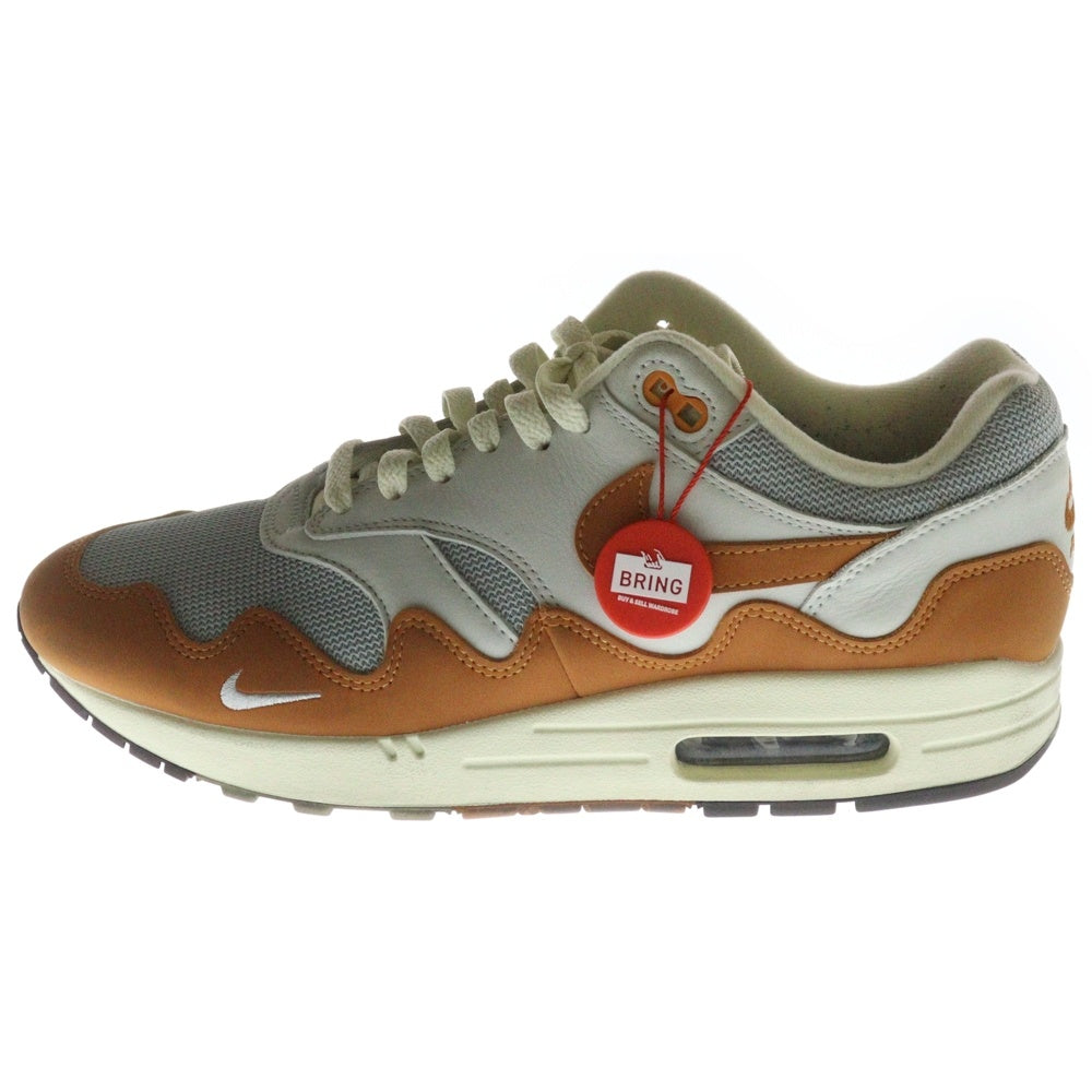 NIKE(ナイキ) ×PATTA AIR MAX 1 MONARCH DH1348-001 パタ エアマックス 1 モナーク ローカットスニーカー グレー/ブラウン US10.5/28.5cm