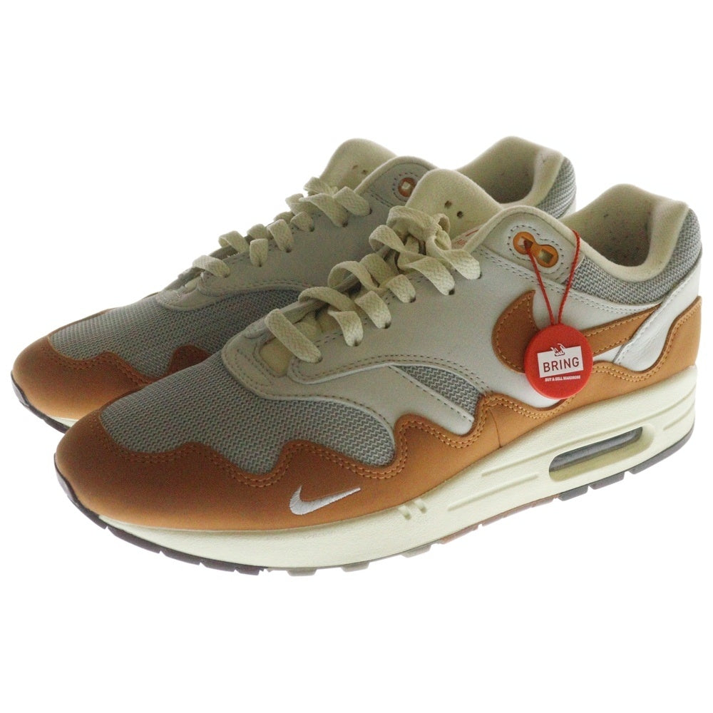 NIKE(ナイキ) ×PATTA AIR MAX 1 MONARCH DH1348-001 パタ エアマックス 1 モナーク ローカットスニーカー グレー/ブラウン US10.5/28.5cm