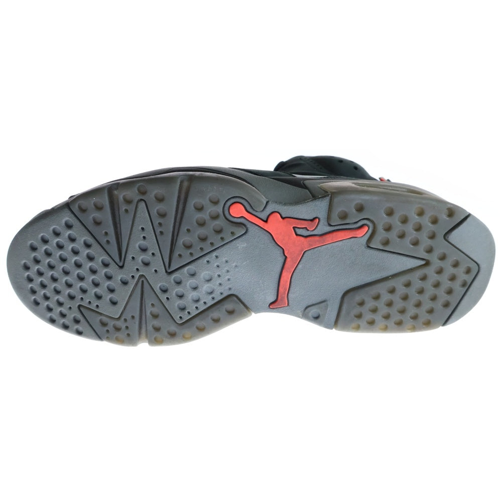 NIKE(ナイキ) ×PARIS SAINT GERMAIN AIR JORDAN 6 RETRO INFRARED CK1229-001 パリサンジェルマン エアジョーダン6 ハイカットスニーカー US10/28cm ブラック/グレー
