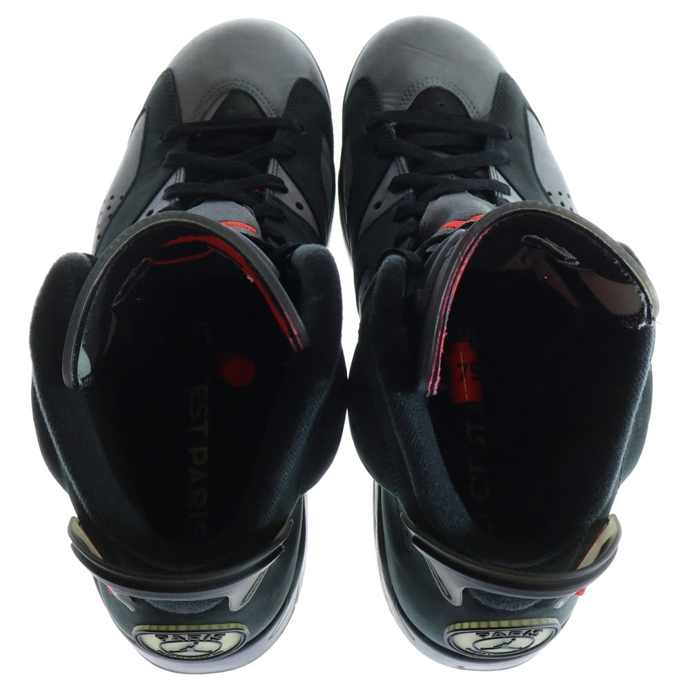 NIKE(ナイキ) ×PARIS SAINT GERMAIN AIR JORDAN 6 RETRO INFRARED CK1229-001 パリサンジェルマン エアジョーダン6 ハイカットスニーカー US10/28cm ブラック/グレー