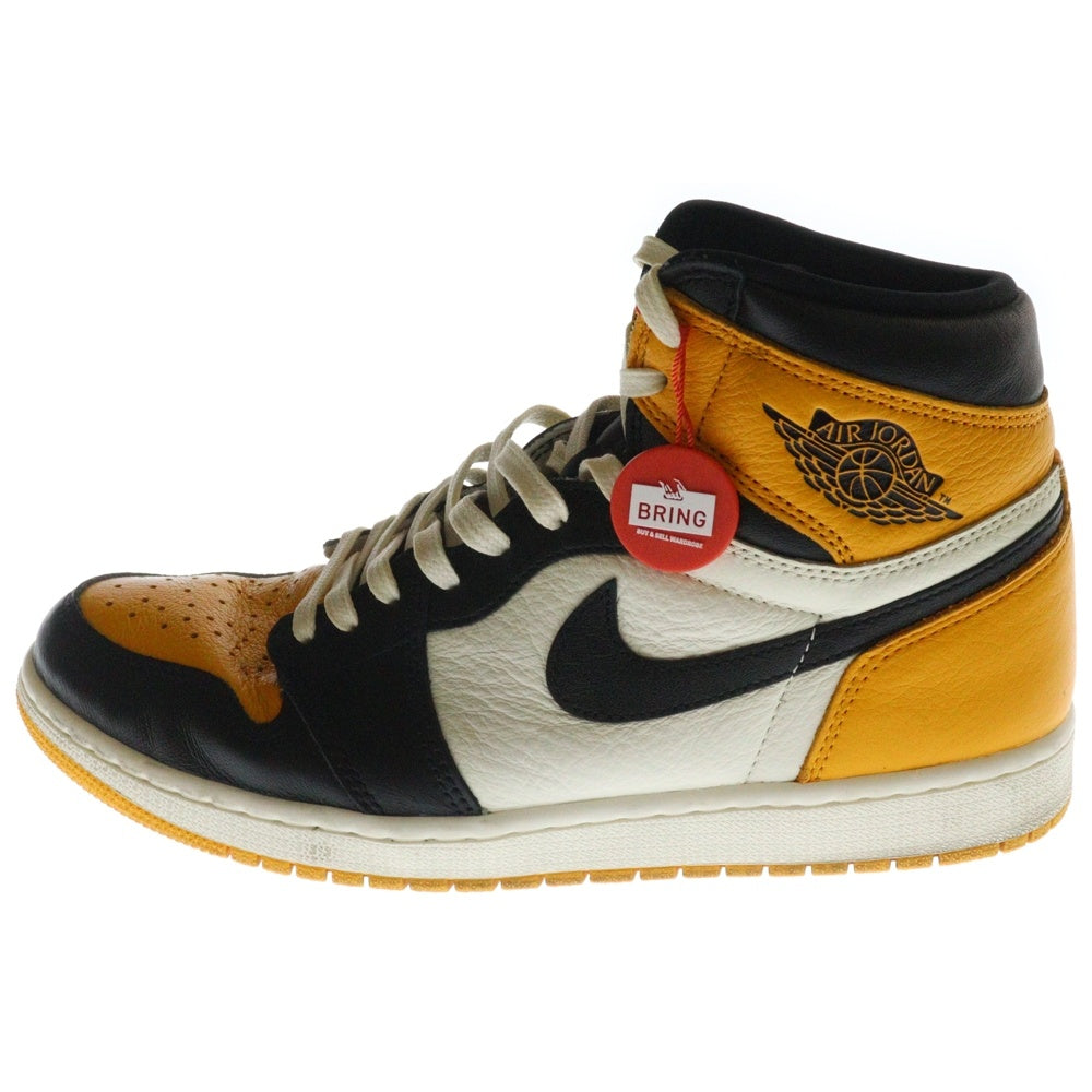 NIKE(ナイキ) AIR JORDAN1 RETRO HIGH OG POLLEN 555088-701 エアジョーダン 1 レトロ パラン ハイカットスニーカー ブラック/イエロー US10/28.0cm