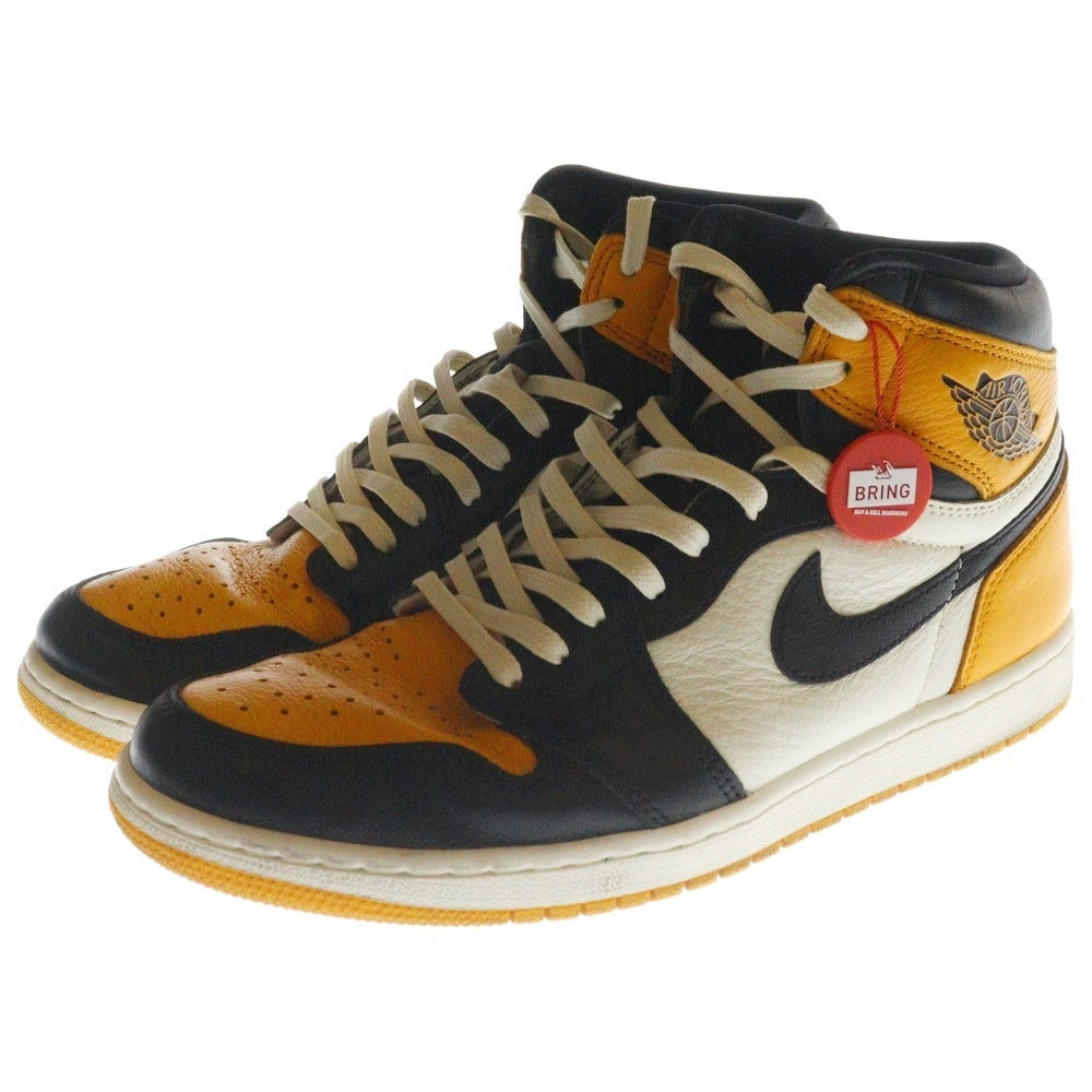 NIKE(ナイキ) AIR JORDAN1 RETRO HIGH OG POLLEN 555088-701 エアジョーダン 1 レトロ パラン ハイカットスニーカー ブラック/イエロー US10/28.0cm