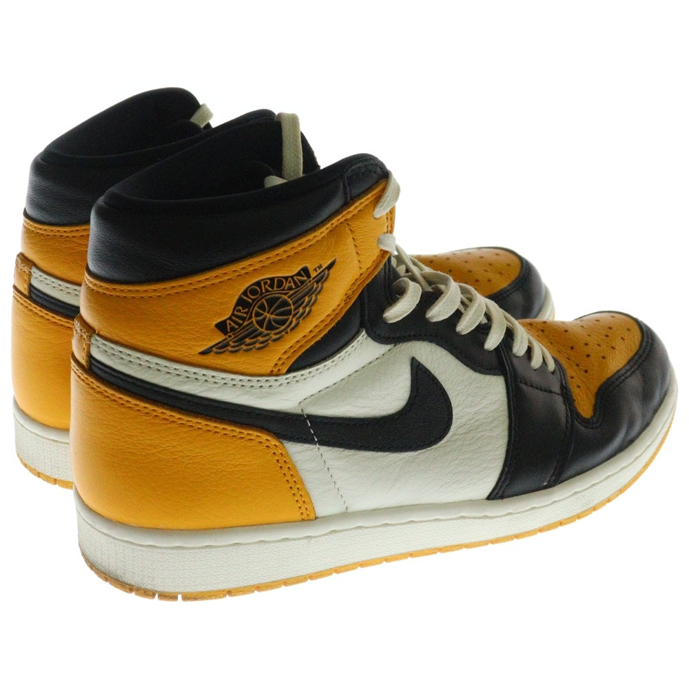 NIKE(ナイキ) AIR JORDAN1 RETRO HIGH OG POLLEN 555088-701 エアジョーダン 1 レトロ パラン ハイカットスニーカー ブラック/イエロー US10/28.0cm
