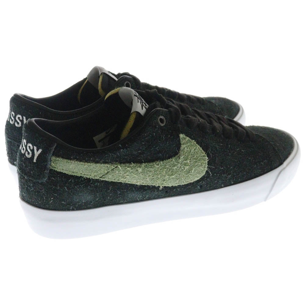 NIKE SB(ナイキエスビー) ×STUSSY ZOOM BLAZER LOW BQ6449-001 ×ステューシー ズーム ブレザー ローカットスニーカー クイックストライク ブラック US10/28.0cm