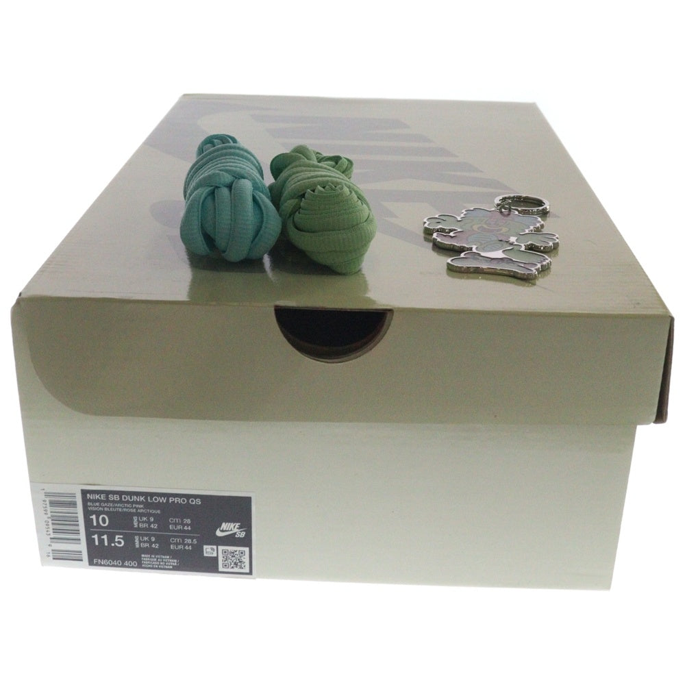 NIKE SB(ナイキエスビー) ×VERDY DUNK LOW PRO QS VISTY BLUE GAZE AND ENAMEL GREEN FN6040-400 ヴェルディ ダンク プロ ヴィスティ ローカットスニーカー US10/28cm