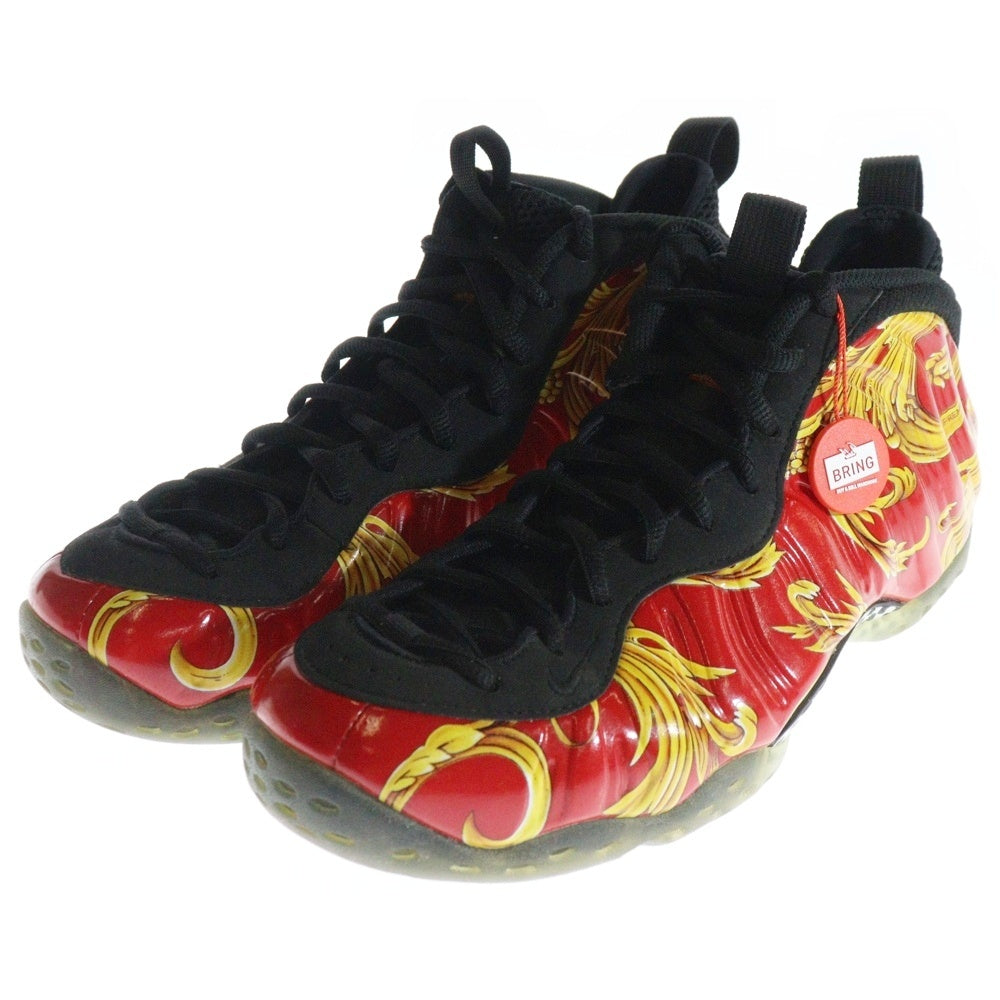 NIKE(ナイキ) 14SS ×SUPREME AIR FOAMPOSITE ONE シュプリーム エア フォームポジット ハイカットスニーカー レッド US10.5/28.5cm 652792-600