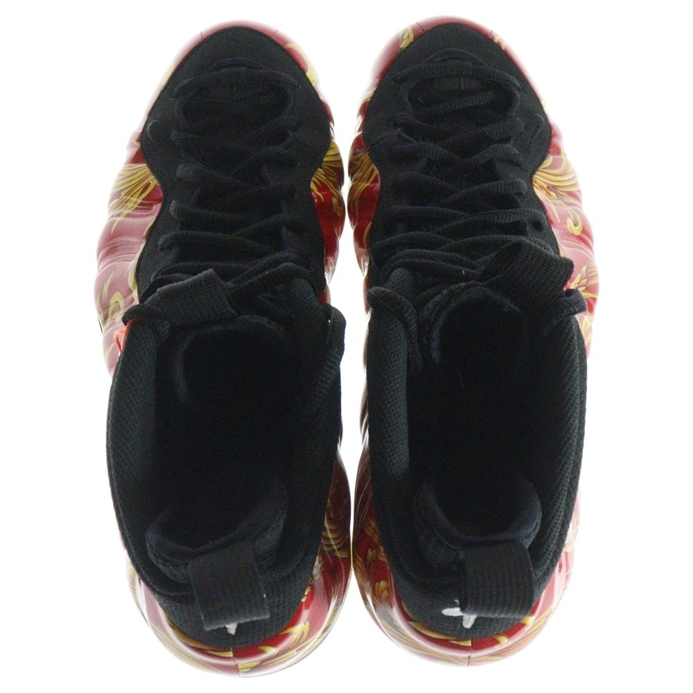 NIKE(ナイキ) 14SS ×SUPREME AIR FOAMPOSITE ONE シュプリーム エア フォームポジット ハイカットスニーカー レッド US10.5/28.5cm 652792-600