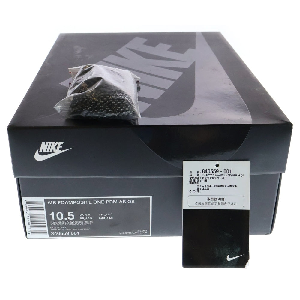 NIKE(ナイキ) AIR FOAMPOSITE ONE NORTHERN LIGHTS 840559-001 エアフォームポジット ワン ノーザン ライツ ハイカットスニーカー ブルー US10.5/28.5cm