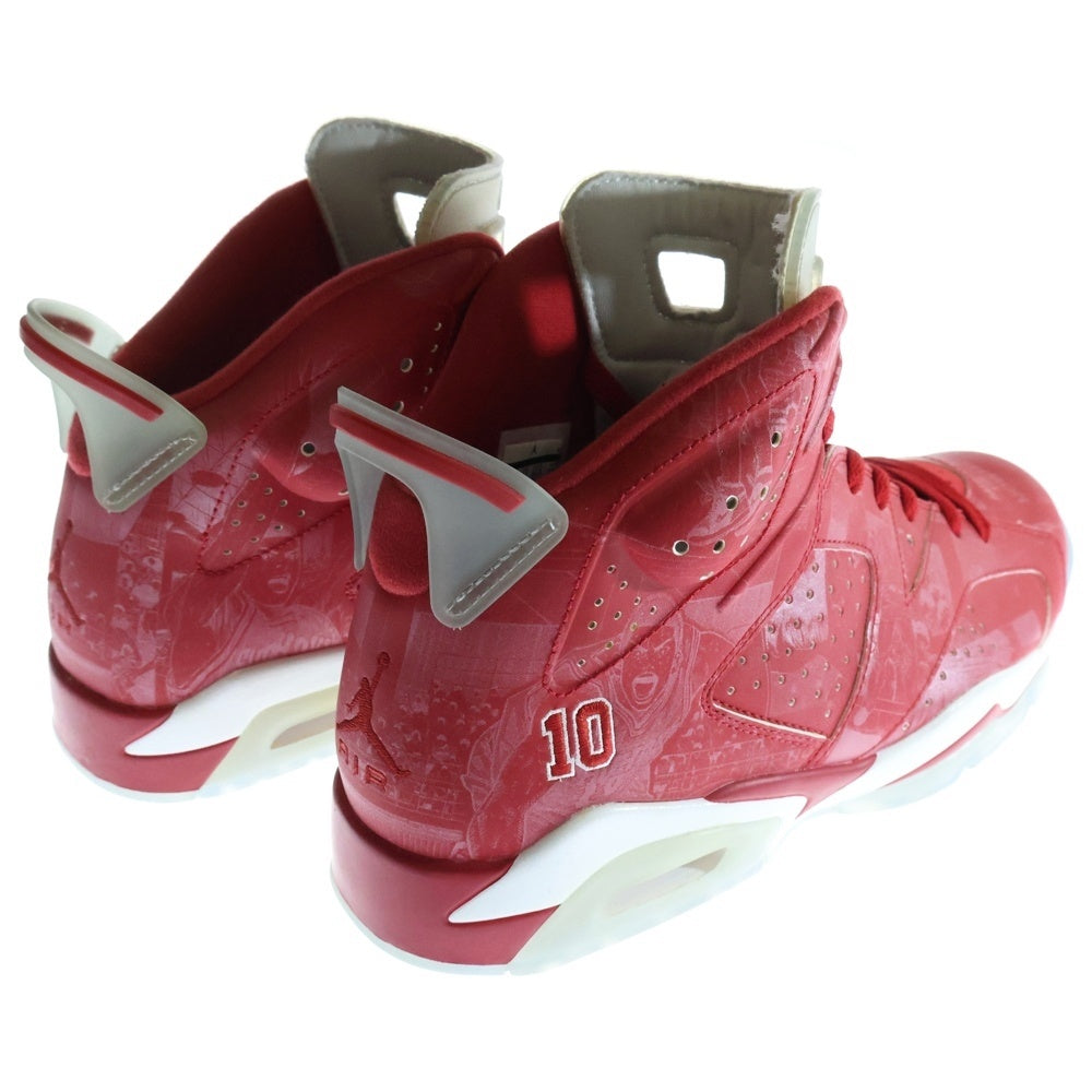 NIKE(ナイキ) ×SLAM DUNK AIR JORDAN 6 RETRO スラムダンク エアジョーダン6 ハイカットスニーカー レッド US10.5/28.5cm717302-600