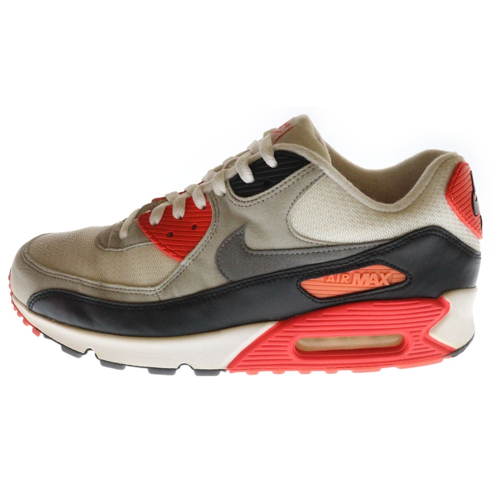 NIKE(ナイキ) 【観賞用 2015年製】AIRMAX90 OG INFRARED 725233-106 エアマックス90 インフラレッド ローカットスニーカー US10/28cm ホワイト/レッド