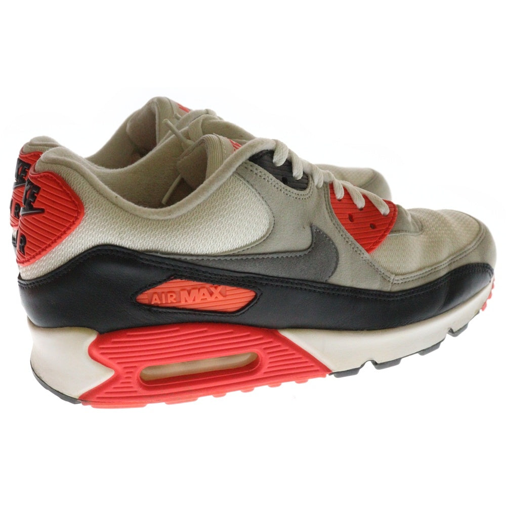 NIKE(ナイキ) 【観賞用 2015年製】AIRMAX90 OG INFRARED 725233-106 エアマックス90 インフラレッド ローカットスニーカー US10/28cm ホワイト/レッド