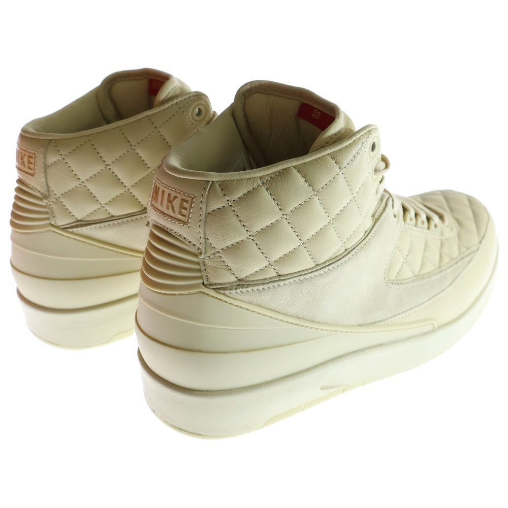 NIKE(ナイキ) ×JUST DON AIR JORDAN 2 RETRO BEACH ジャストドン エアジョーダン2レトロ ビーチ ハイカットスニーカー ベージュ US10.5/28.5cm 834825-250