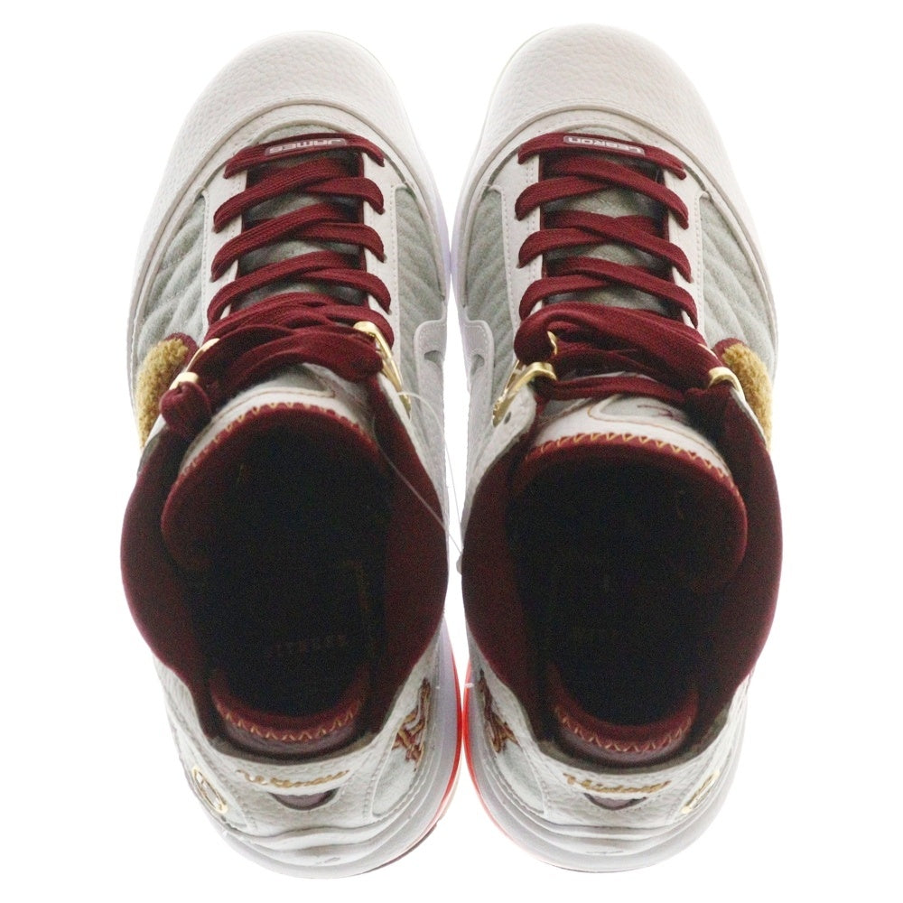 NIKE(ナイキ) GS LEBRON7 MVP CZ8899-100 レブロン7 ハイカットスニーカー レディースUS6Y/24cm ホワイト/レッド