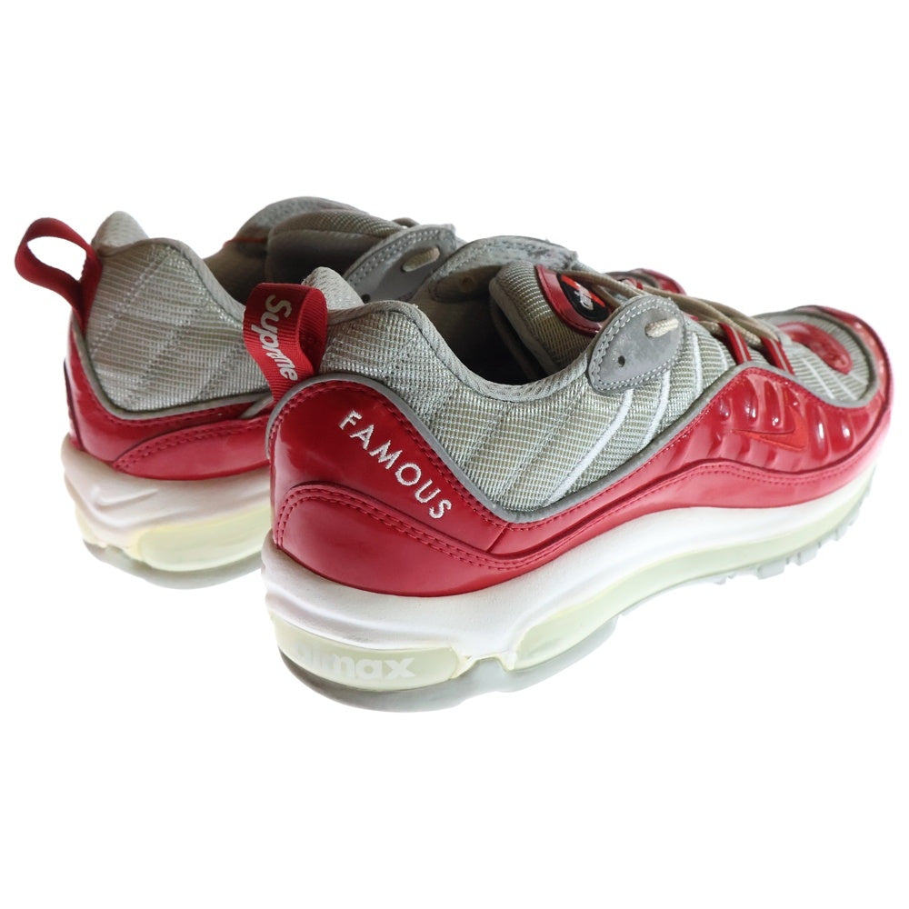 NIKE(ナイキ) ×SUPRME AIR MAX 98 844694-600 シュプリーム エアマックス98 ローカットスニーカー US10/28cm レッド