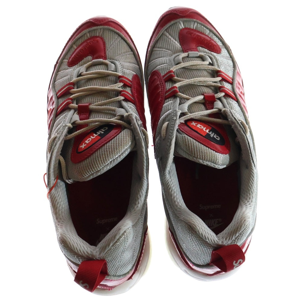 NIKE(ナイキ) ×SUPRME AIR MAX 98 844694-600 シュプリーム エアマックス98 ローカットスニーカー US10/28cm レッド