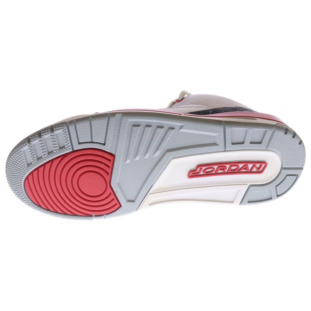 NIKE(ナイキ) 【観賞用2013年製造】AIR JORDAN 3 RETRO FIRE RED 136064-120 エアジョーダン3 ファイヤーレッド ローカットスニーカー US10.5/28.5cm ホワイト/レッド