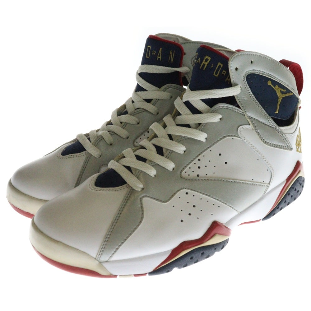 NIKE(ナイキ) 【観賞用 2010年製】AIR JORDAN 7 RETRO FOR THE LOVE THE GAME 304775-103 エアジョーダン7 バルセロナ ハイカットスニーカー US10.5/28.5cm ホワイト