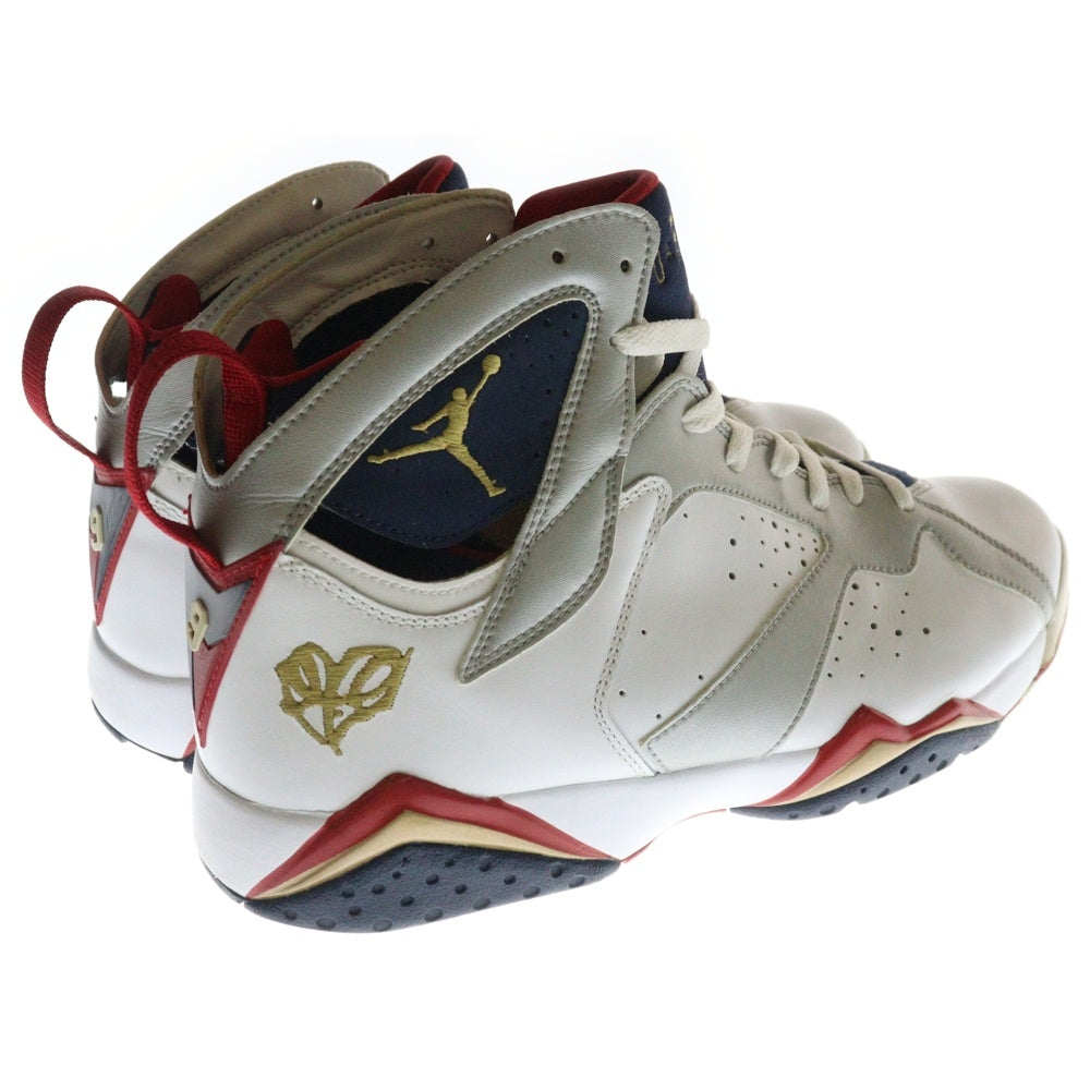 NIKE(ナイキ) 【観賞用 2010年製】AIR JORDAN 7 RETRO FOR THE LOVE THE GAME 304775-103 エアジョーダン7 バルセロナ ハイカットスニーカー US10.5/28.5cm ホワイト