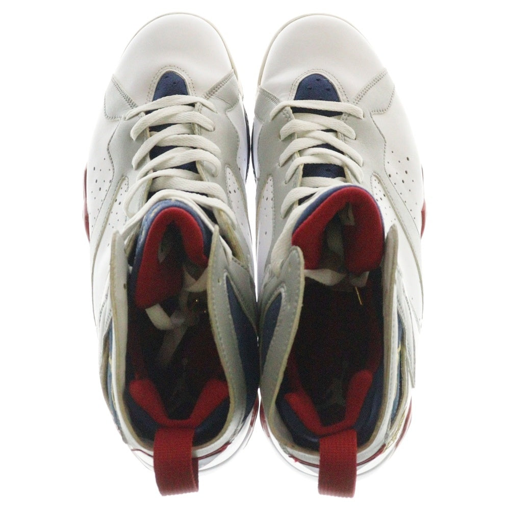 NIKE(ナイキ) 【観賞用 2010年製】AIR JORDAN 7 RETRO FOR THE LOVE THE GAME 304775-103 エアジョーダン7 バルセロナ ハイカットスニーカー US10.5/28.5cm ホワイト